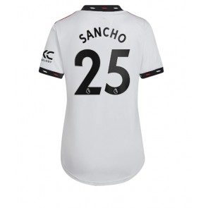 Manchester United Jadon Sancho #25 kläder Kvinnor 2022-23 Bortatröja Kortärmad